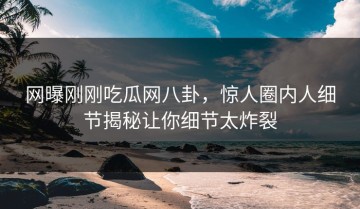 网曝刚刚吃瓜网八卦，惊人圈内人细节揭秘让你细节太炸裂